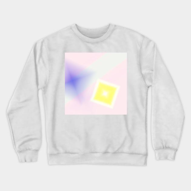 YELLOW WHITE PURPLE ABSTRACT TEXTURE Crewneck Sweatshirt by Artistic_st